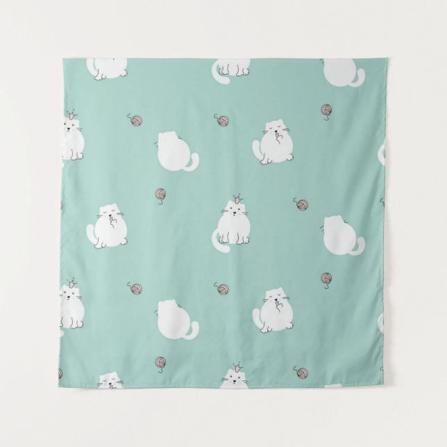 Cat pattern tapestry (Front)