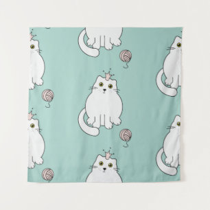 Cat pattern tapestry