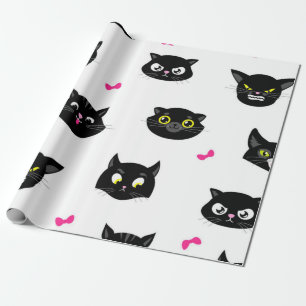 Cat pattern wrapping paper