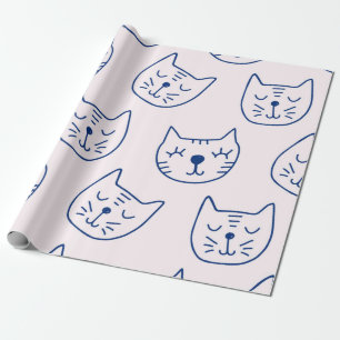 Cat pattern wrapping paper