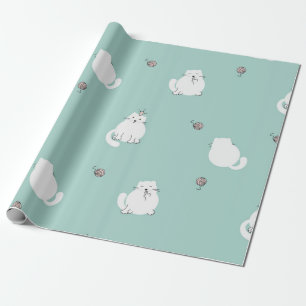 Cat pattern wrapping paper