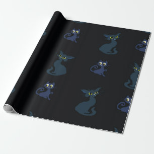 Cat pattern wrapping paper