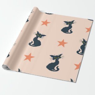 Cat pattern wrapping paper