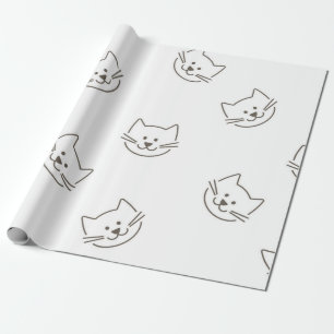 Cat pattern wrapping paper