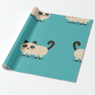 Cat pattern wrapping paper