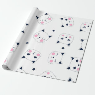 Cat pattern wrapping paper