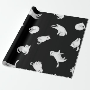 Cat pattern wrapping paper