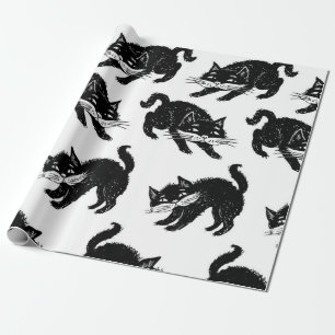 Cat pattern wrapping paper