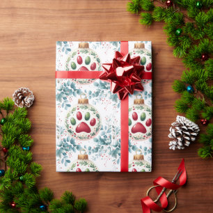 Cat PAW for Christmas Wrapping Paper