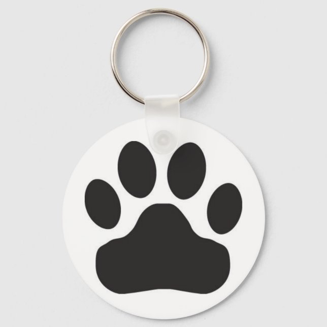 Cat Paw Print | Dog Paw Print Key Ring (Front)