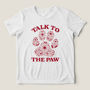 Cat Paw Print Funny Cat Meme Tri-Blend Shirt