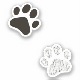 Cat Paw Print Sticker Pack 