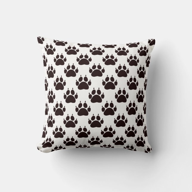 Cat Paw Prints Cushion (Front)