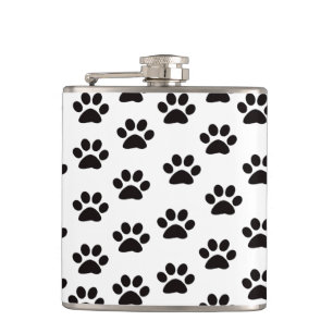 Cat Paw Prints Flask