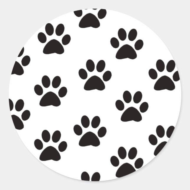 Cat Paw Prints Stickers (Front)