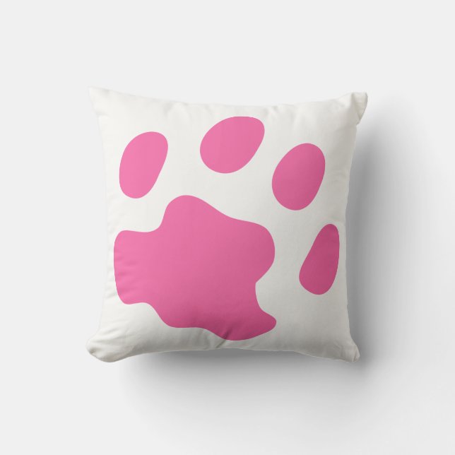 Cat Paw Throw Pillow (Front)
