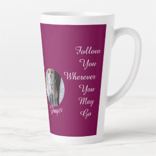 Cat Pawprint Humor Cat Photo Latte Mug