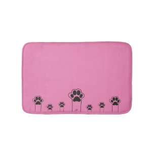 Cat paws bath mat