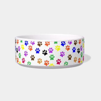 cat paws cat food bowl