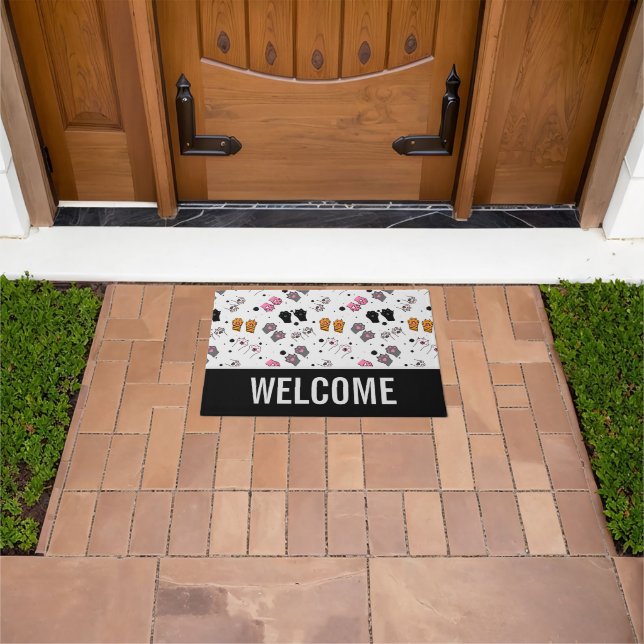 Cat Paws Pattern Doormat (Outdoor)