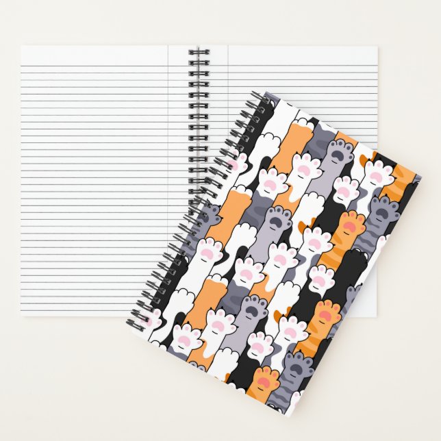 Cat Paws Pattern Notebook (Inside)