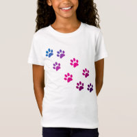 Cat Paws Pattern Pink Blue Purple Cute