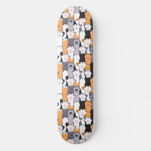 Cat Paws Pattern Skateboard