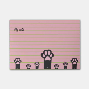 Cat paws post-it notes