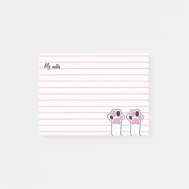 Cat paws post-it notes (Front)