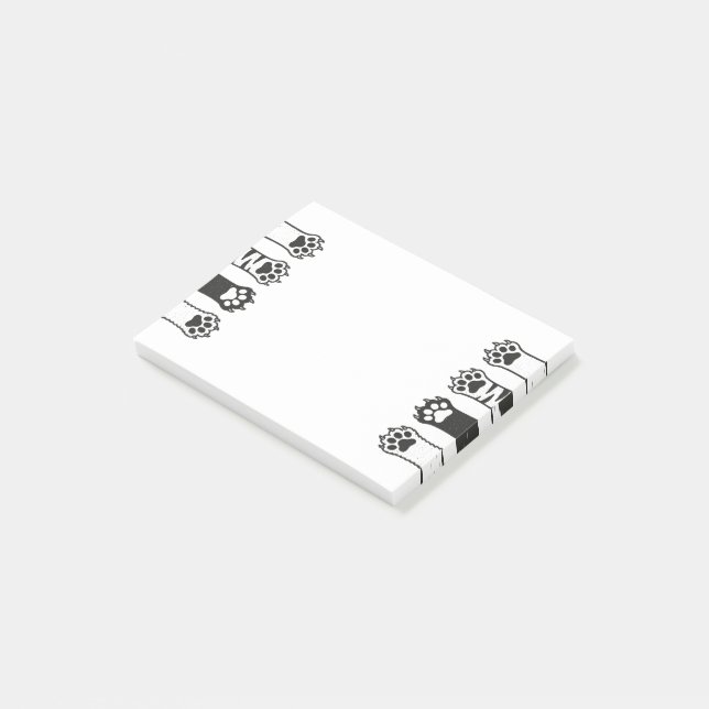 Cat Paws Post-it Notes (Angled)