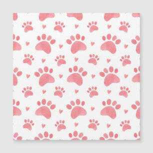 Cat Paws Watercolor Pattern