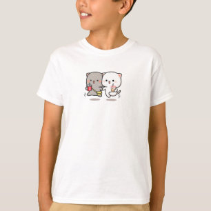 Cat peach and goma muchi T-Shirt