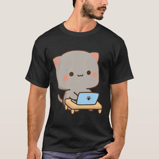 Cat peach and goma Premium  T-Shirt (Front)