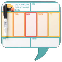 Cat Peek-A-Boo Retro Sunset Weekly Planner