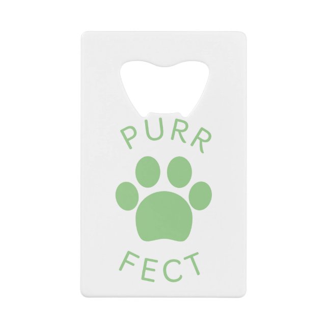 Cat Perfect Green Purr Paw Print (Front)