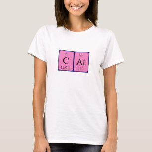 Cat periodic table name shirt