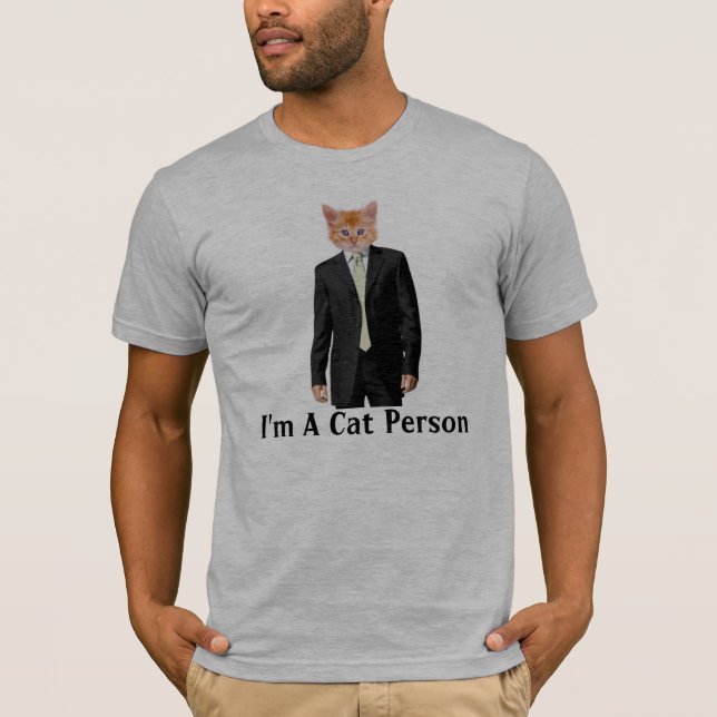 cat person, I'm A Cat Person T-Shirt (Front)