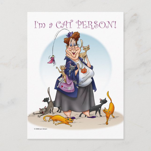 cat person postcard (Front)