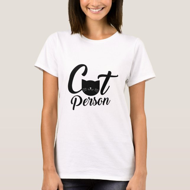 Cat Person T-Shirt (Front)