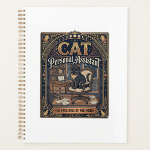 Cat Personal Assistant Cat Funny Owner Humour Vint Planner
