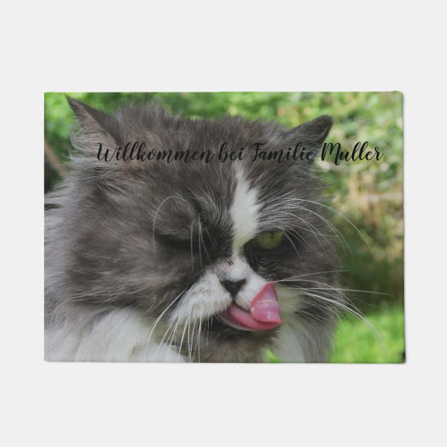 cat,Personalise, template, animal, pet, live, farm Doormat (Front)