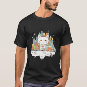 Cat Pet Animal Beauty Nature City Discovery T-Shirt