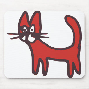 Cat Pet Animal Cartoon Comic Mouse Pad