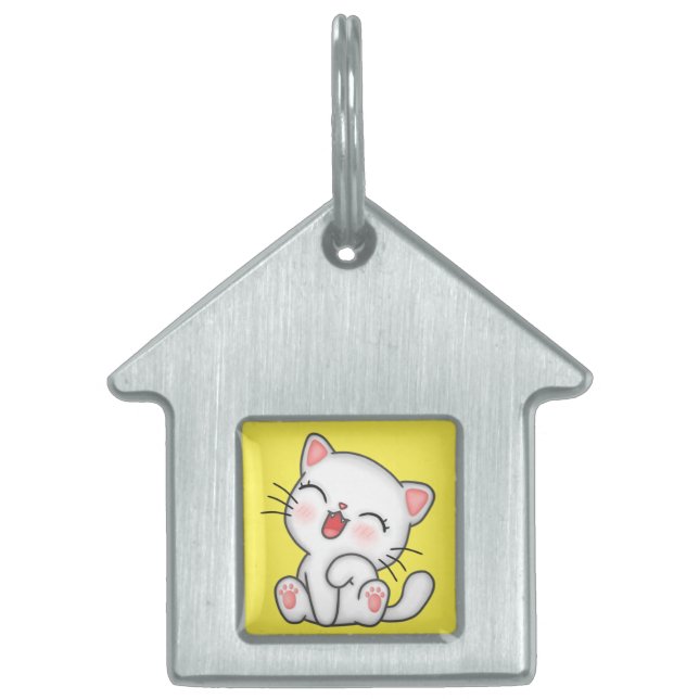 Cat Pet ID Tag (Front)