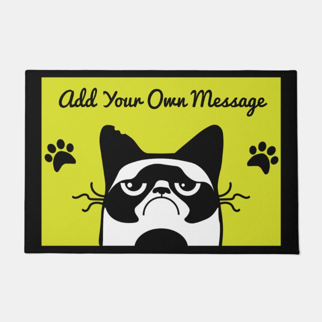 Cat Pet Lover Home Accessories Doormat (Front)