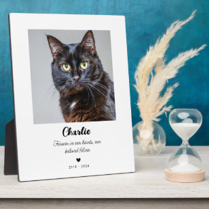 Cat Pet Memorial Gift   In Loving Memory Plaque