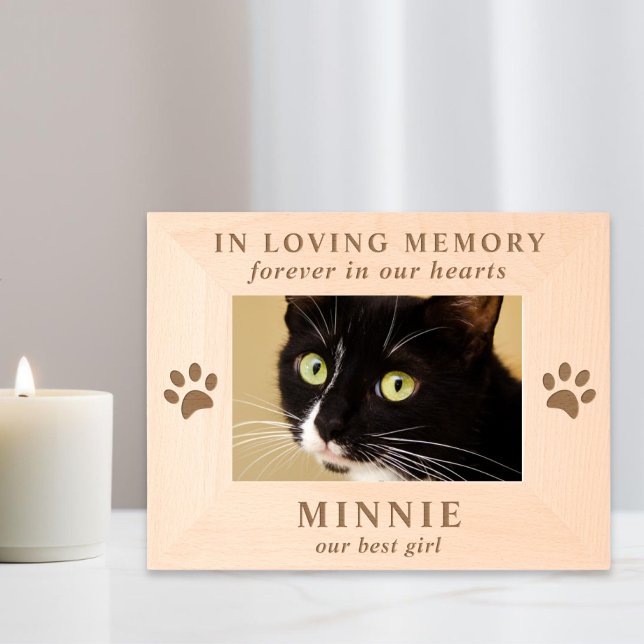 Cat Pet Memorial Photo Etched Frames (Creator Uploaded)