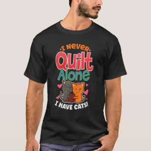 Cat Pet Quilter Needleworking For Feline Whispere T-Shirt