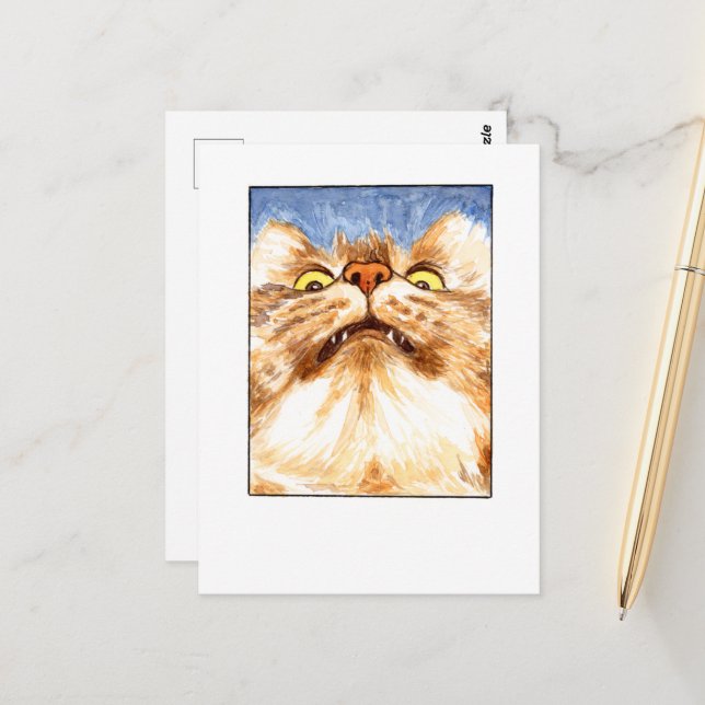 Cat Pet Selfie- DNM Postcards (Front/Back In Situ)