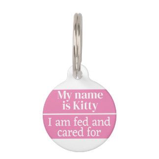 Cat Pet Tag